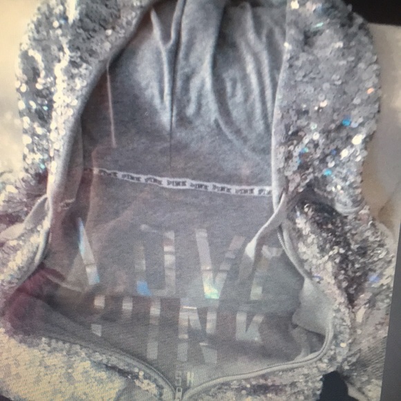 VS Pink Bling Hoodie XS Rare - Picture 2 of 5
